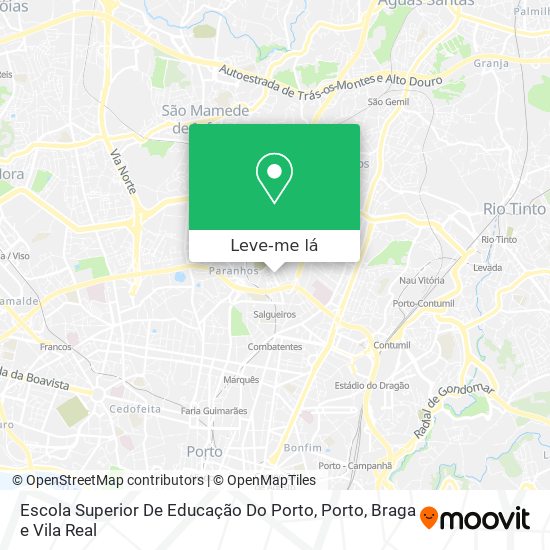 Escola Superior De Educação Do Porto mapa
