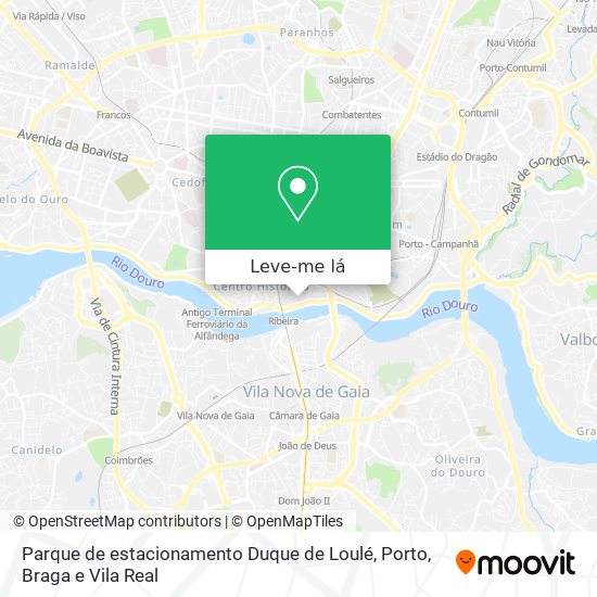 Parque de estacionamento Duque de Loulé mapa