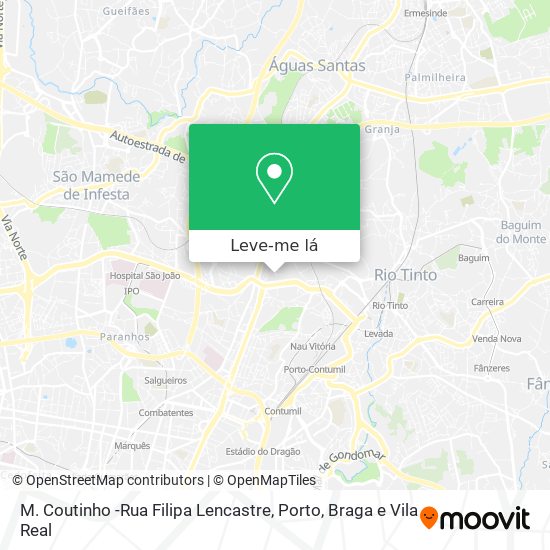 M. Coutinho -Rua Filipa Lencastre mapa