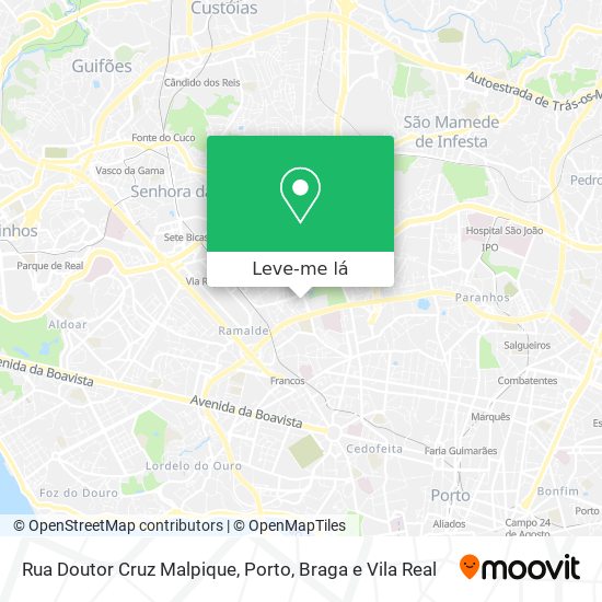 Rua Doutor Cruz Malpique mapa