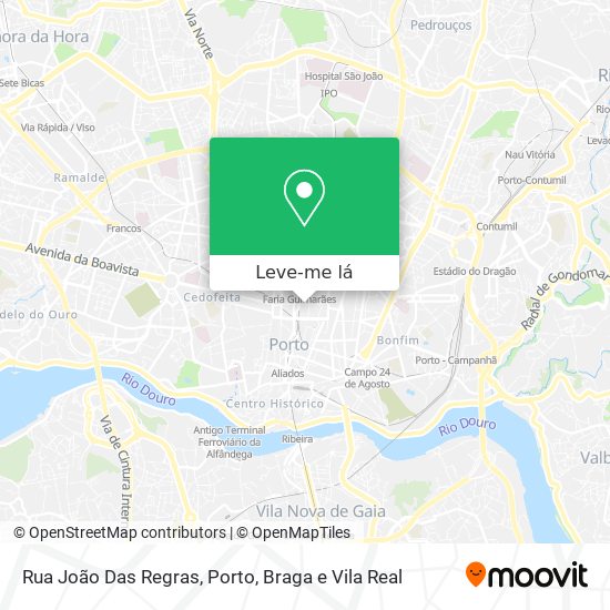Rua João Das Regras mapa