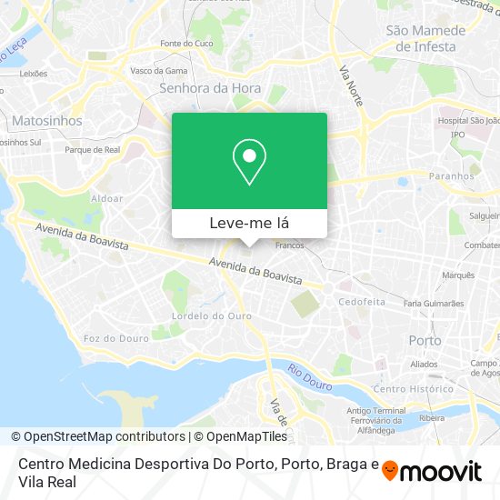 Centro Medicina Desportiva Do Porto mapa