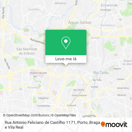 Rua António Feliciano de Castilho 1171 mapa