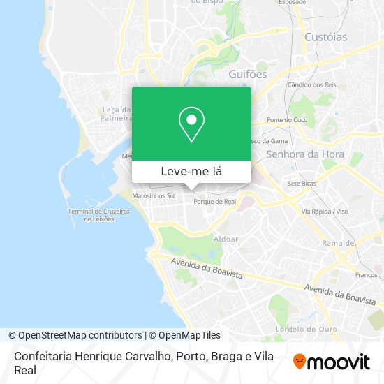 Confeitaria Henrique Carvalho mapa