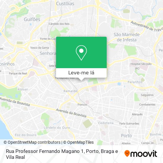 Rua Professor Fernando Magano 1 mapa