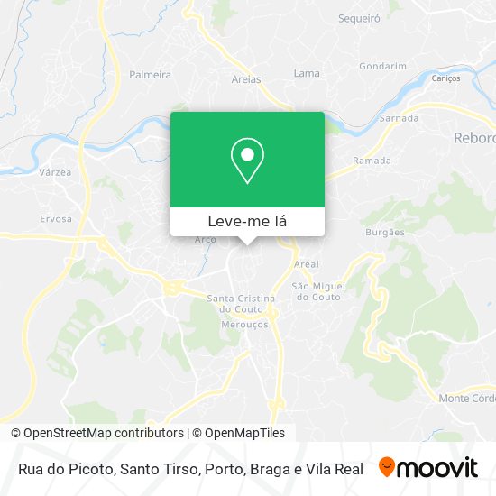 Rua do Picoto, Santo Tirso mapa