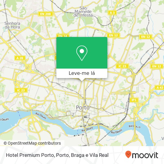 Hotel Premium Porto mapa