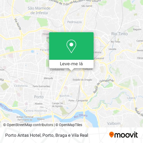 Porto Antas Hotel mapa