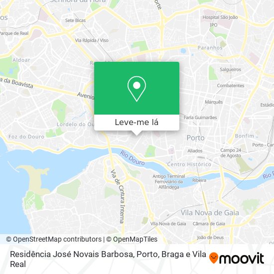 Residência José Novais Barbosa mapa
