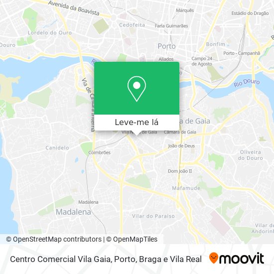 Centro Comercial Vila Gaia mapa