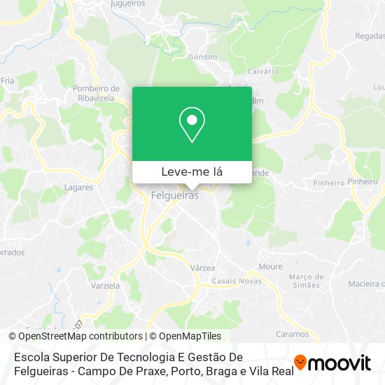 Escola Superior De Tecnologia E Gestão De Felgueiras - Campo De Praxe mapa