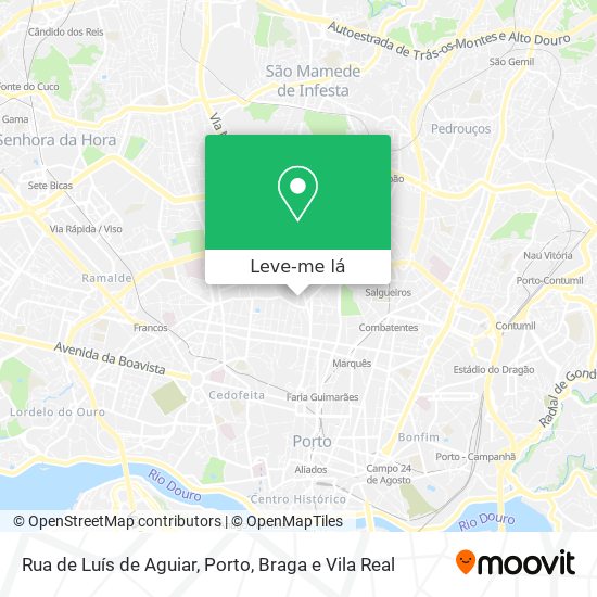 Rua de Luís de Aguiar mapa