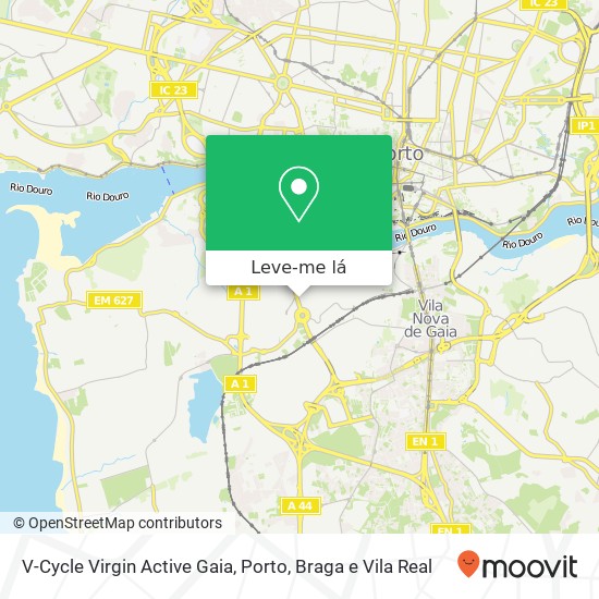 V-Cycle Virgin Active Gaia mapa