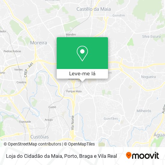 Loja do Cidadão da Maia mapa