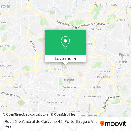 Rua Júlio Amaral de Carvalho 45 mapa