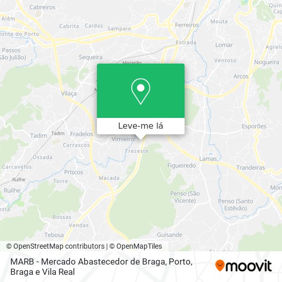 MARB - Mercado Abastecedor de Braga mapa