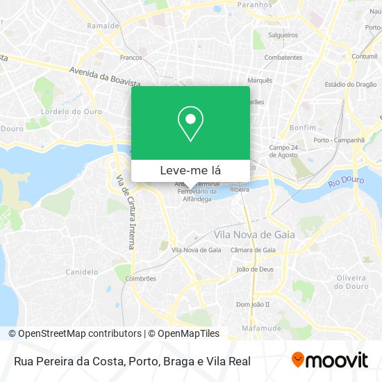 Rua Pereira da Costa mapa