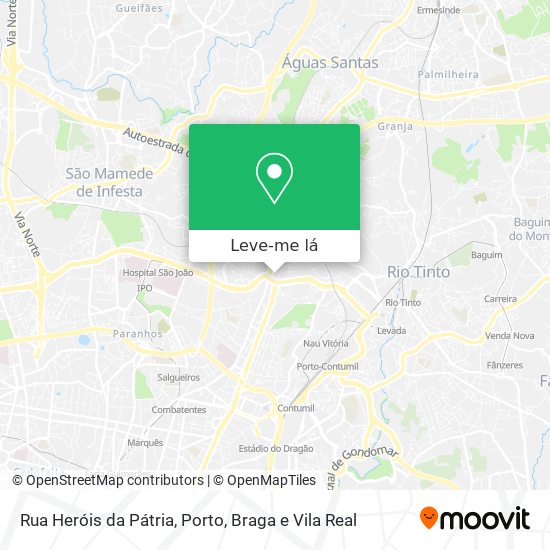 Rua Heróis da Pátria mapa