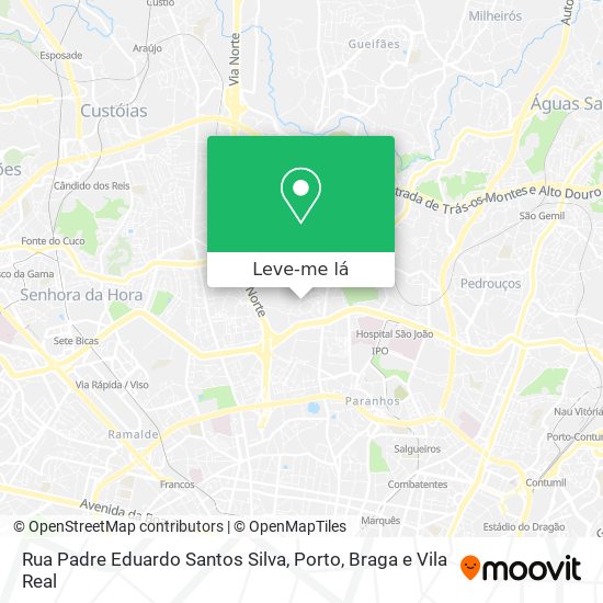 Rua Padre Eduardo Santos Silva mapa