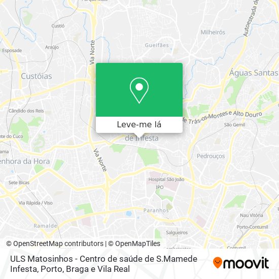 ULS Matosinhos - Centro de saúde de S.Mamede Infesta mapa