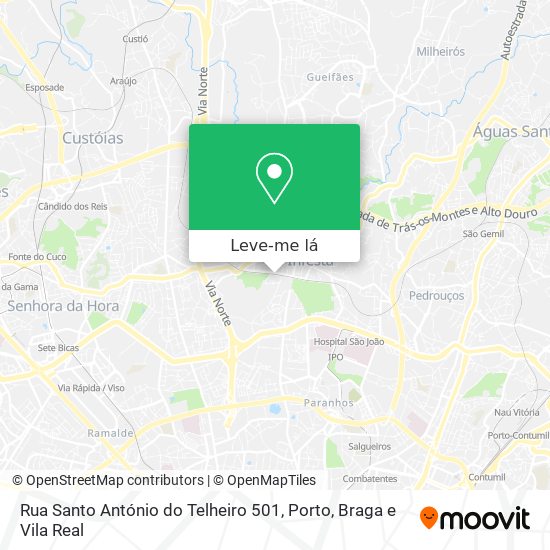 Rua Santo António do Telheiro 501 mapa