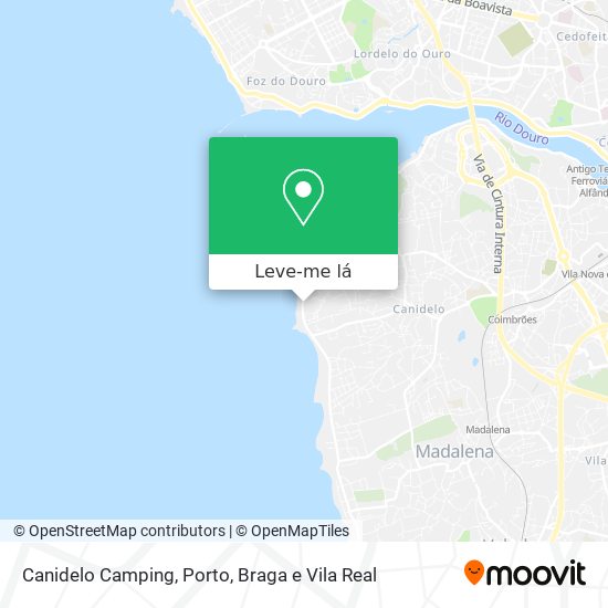 Canidelo Camping mapa