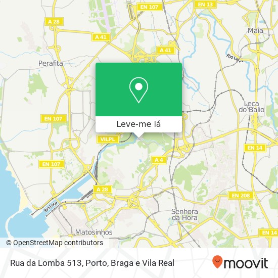 Rua da Lomba 513 mapa