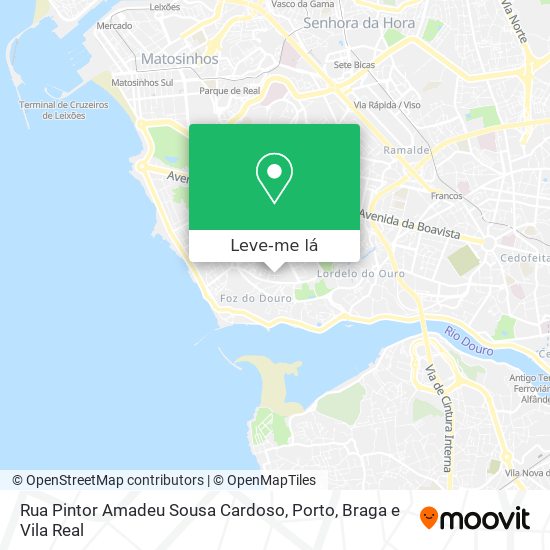 Rua Pintor Amadeu Sousa Cardoso mapa
