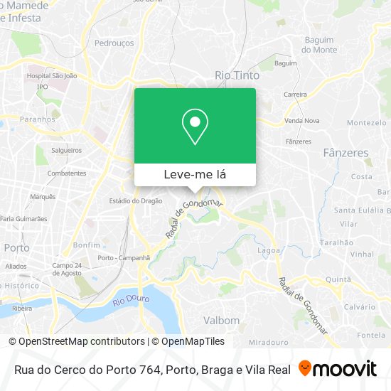 Rua do Cerco do Porto 764 mapa