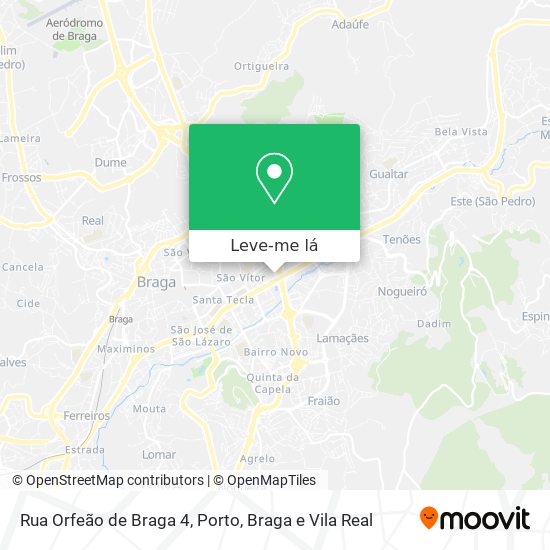 Rua Orfeão de Braga 4 mapa