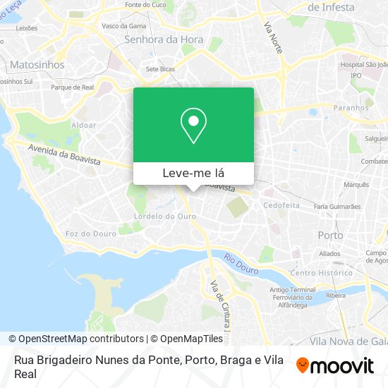Rua Brigadeiro Nunes da Ponte mapa