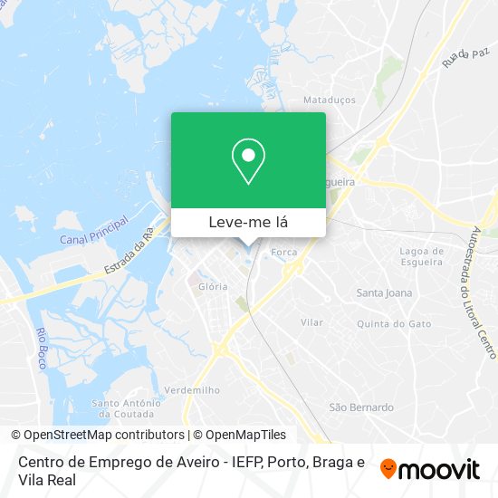 Centro de Emprego de Aveiro - IEFP mapa