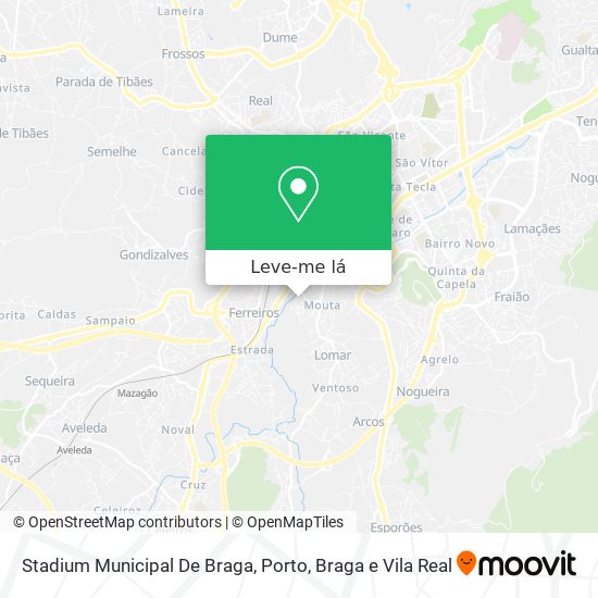 Stadium Municipal De Braga mapa