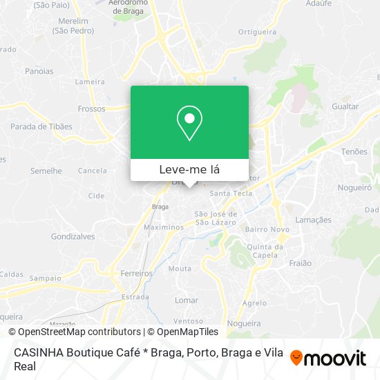 CASINHA Boutique Café * Braga mapa