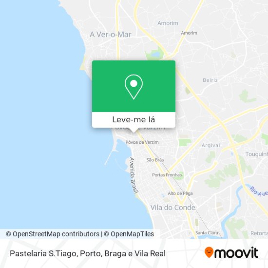 Pastelaria S.Tiago mapa