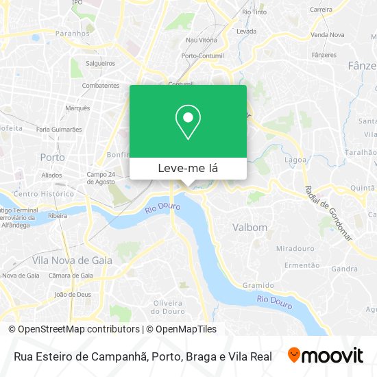 Rua Esteiro de Campanhã mapa