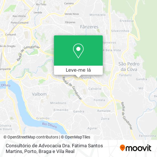 Consultório de Advocacia Dra. Fátima Santos Martins mapa