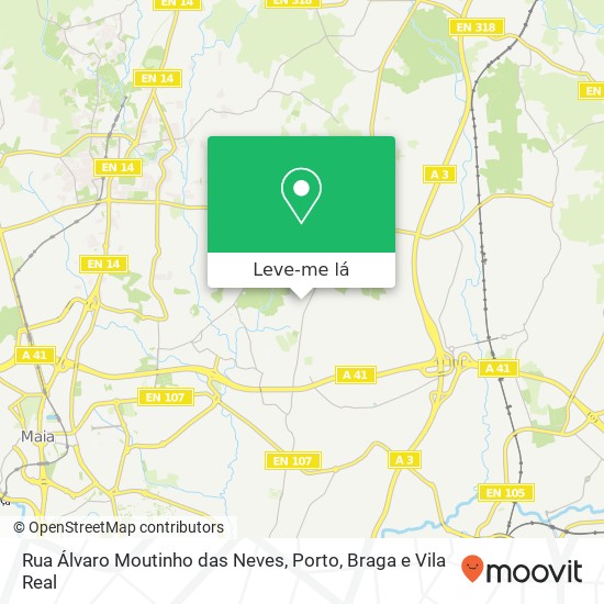 Rua Álvaro Moutinho das Neves mapa