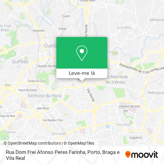 Rua Dom Frei Afonso Peres Farinha mapa