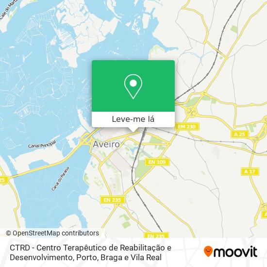 CTRD - Centro Terapêutico de Reabilitação e Desenvolvimento mapa