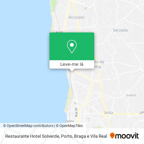 Restaurante Hotel Solverde mapa