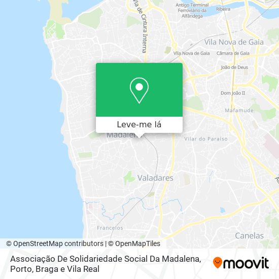 Associação De Solidariedade Social Da Madalena mapa