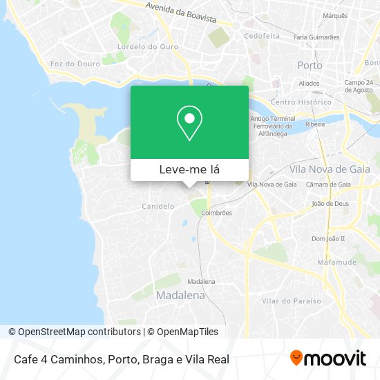 Cafe 4 Caminhos mapa