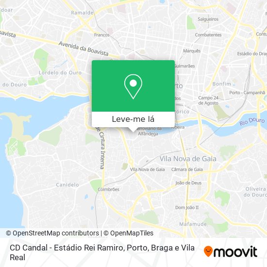 CD Candal - Estádio Rei Ramiro mapa