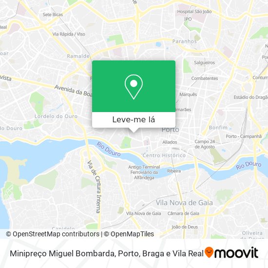 Minipreço Miguel Bombarda mapa