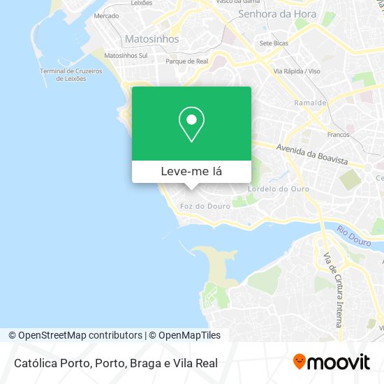 Católica Porto mapa