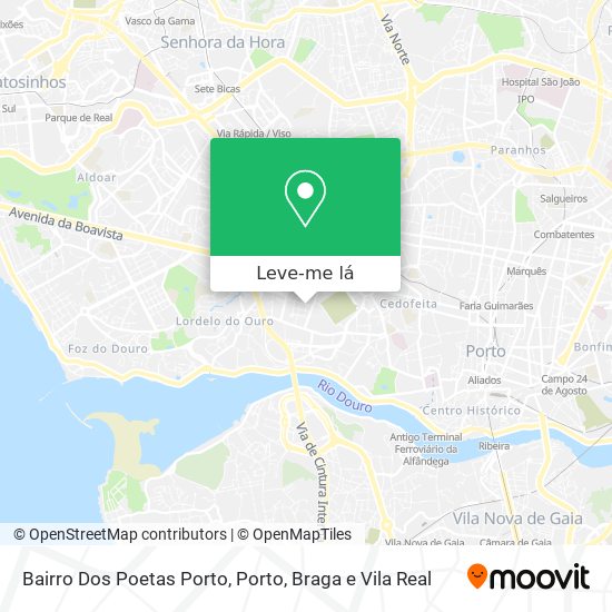 Bairro Dos Poetas Porto mapa