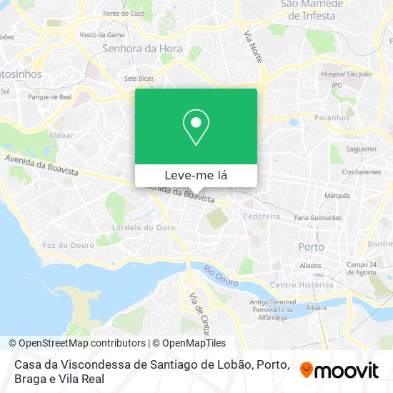 Casa da Viscondessa de Santiago de Lobão mapa