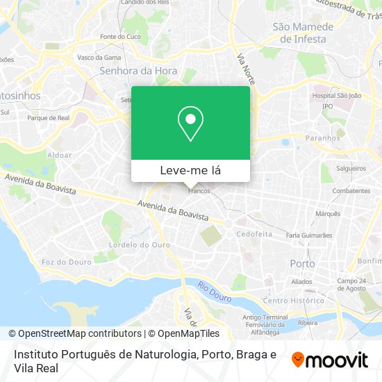 Instituto Português de Naturologia mapa