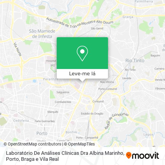 Laboratório De Análises Clínicas Dra Albina Marinho mapa